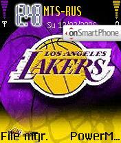 Скриншот темы LA Lakers
