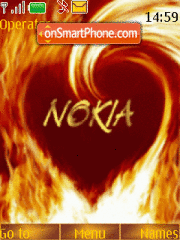 Nokia Fire Animated theme screenshot