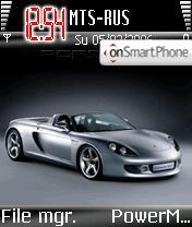 Porsche Carrera GT tema screenshot