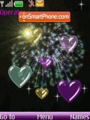 Скриншот темы Animated Hearts