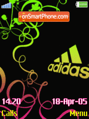 Adidas Animated tema screenshot