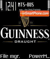 Guinness Draught es el tema de pantalla