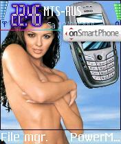 Girl Nokia 6600 tema screenshot
