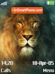 Animated Lion tema screenshot