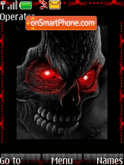 Animated Skull tema screenshot