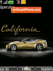Скриншот темы Animated California car