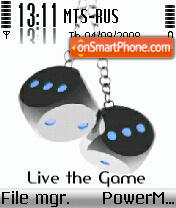 Live the Game tema screenshot