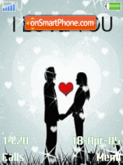Capture d'écran Animated True Love thème