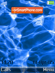 Capture d'écran Animated Blue Water thème