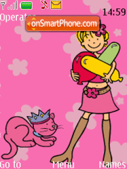 Pink Girl 03 tema screenshot