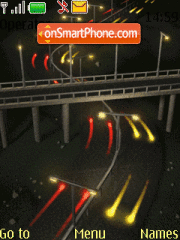 Neon Highway tema screenshot