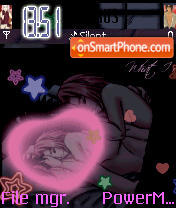 Скриншот темы SasuSaku Love Animated