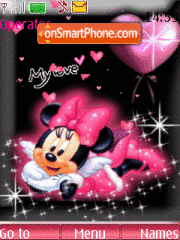 Скриншот темы Minnie Mouse animated