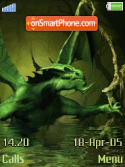 Скриншот темы Green Devil Animated