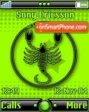 Capture d'écran Scorpion thème