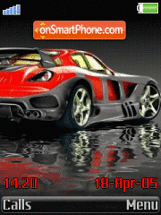 Animated Super Car theme screenshot