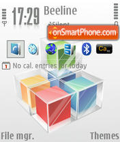 Cube 01 tema screenshot