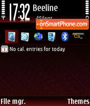 Reflect Red tema screenshot