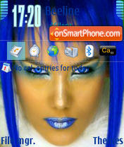 Blue Girls 3250 theme screenshot