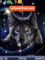 Capture d'écran Wolf animated thème