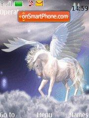 Winged White Horse tema screenshot
