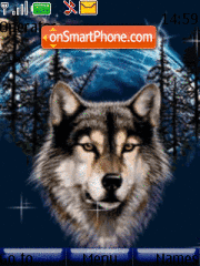Wolf Animated tema screenshot
