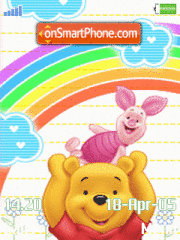 Animated Cute Pooh theme screenshot