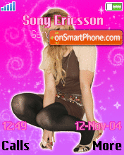 Hilary Duff Rocks Animated theme screenshot