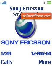 Capture d'écran Sony Ericsson Blue thème
