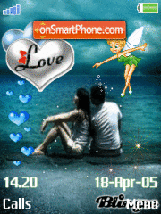 Animated Fairy Love theme screenshot