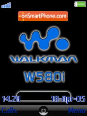 Скриншот темы Walkman W580i