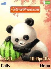 Capture d'écran Panda Love thème
