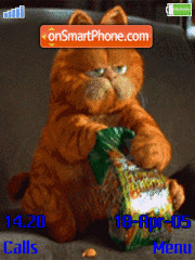 Скриншот темы Garfield Animated
