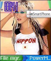 Capture d'écran Christina Aguilera XP thème