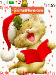 Christmas Kitty es el tema de pantalla