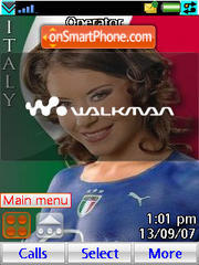 Capture d'écran Euro 2008 Italy thème
