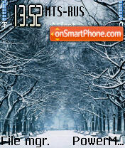 Winter theme screenshot