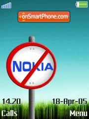 No Nokia Zone 01 es el tema de pantalla