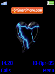 Capture d'écran Black Heart Animated thème