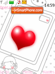 Love Mobile Animated theme screenshot