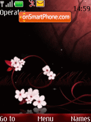 Скриншот темы Flowers animated