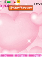 Pink Hearts Animated 01 Theme-Screenshot