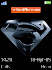 Superman Animated tema screenshot