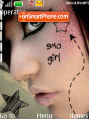 Animated Emo Girl 01 theme screenshot
