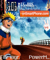 Скриншот темы Naruto At Bridge