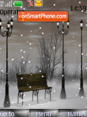 Animated Winter 01 tema screenshot