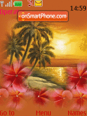 Sunset Beach 01 tema screenshot