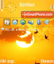 Sundown tema screenshot