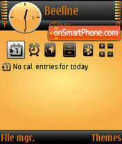 Black Ice Orange theme screenshot