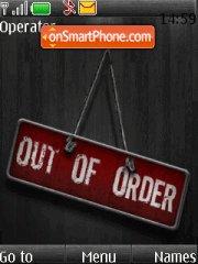 Out of Order tema screenshot
